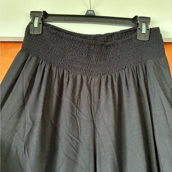 Khush Black Wide-Leg Pants - Size Large - Picture 4 of 9